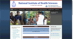 Desktop Screenshot of nihs.gov.lk